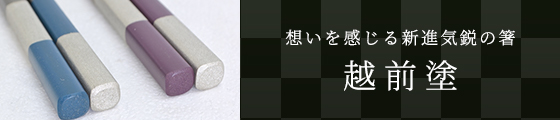 想いを感じる新進気鋭の箸 越前塗