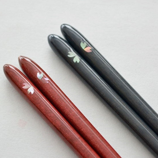 若狭塗箸 月のしずく 桜